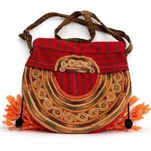 100% cotton Made in Guatemala cross body bag